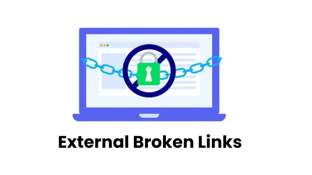 "Illustration of website security issue showing a locked padlock and broken chain on a laptop screen, representing SSL or HTTPS failure"
