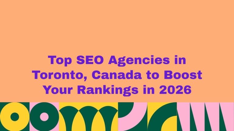 Top trusted SEO agencies in Canada 2026 banner with bold text and abstract design