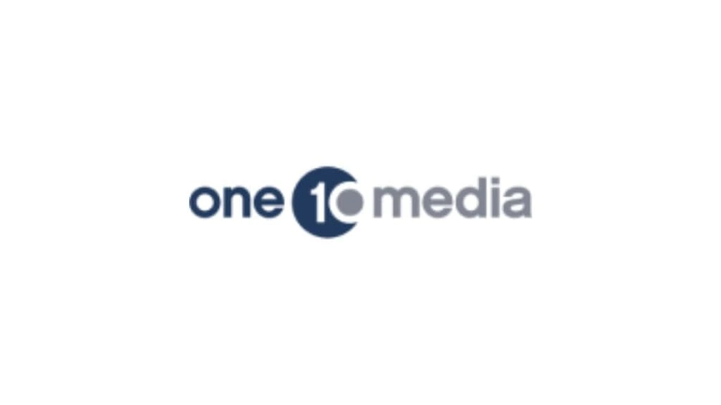 “One 10 Media logo featuring the words 'one' and 'media' in sleek lowercase letters with a dark circle containing '10' in the center — representing a modern digital advertising and email marketing company.”