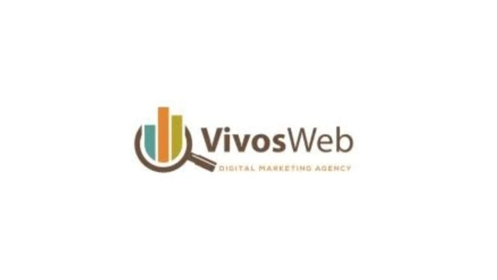 “VivosWeb logo featuring a magnifying glass over colorful bar graphs with the text ‘VivosWeb Digital Marketing Agency’ — representing a Hamilton-based web and SEO company.”