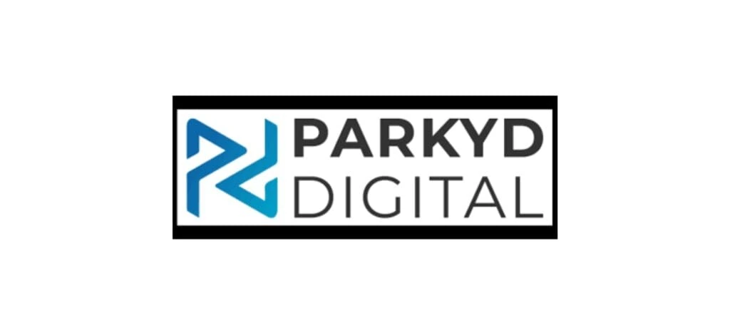 "Parkyd Digital company logo featuring a modern blue 'P' and 'D' monogram design, representing a professional digital marketing agency in Hamilton, Canada."