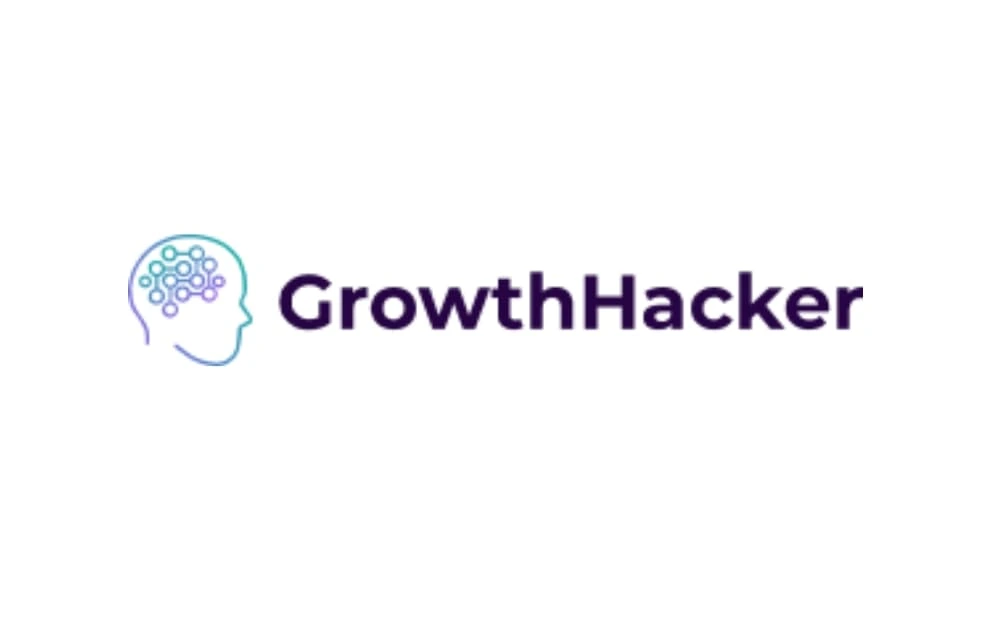 “Growth Hacker agency logo with tech-inspired head graphic – Montreal-based SEO and digital marketing company”