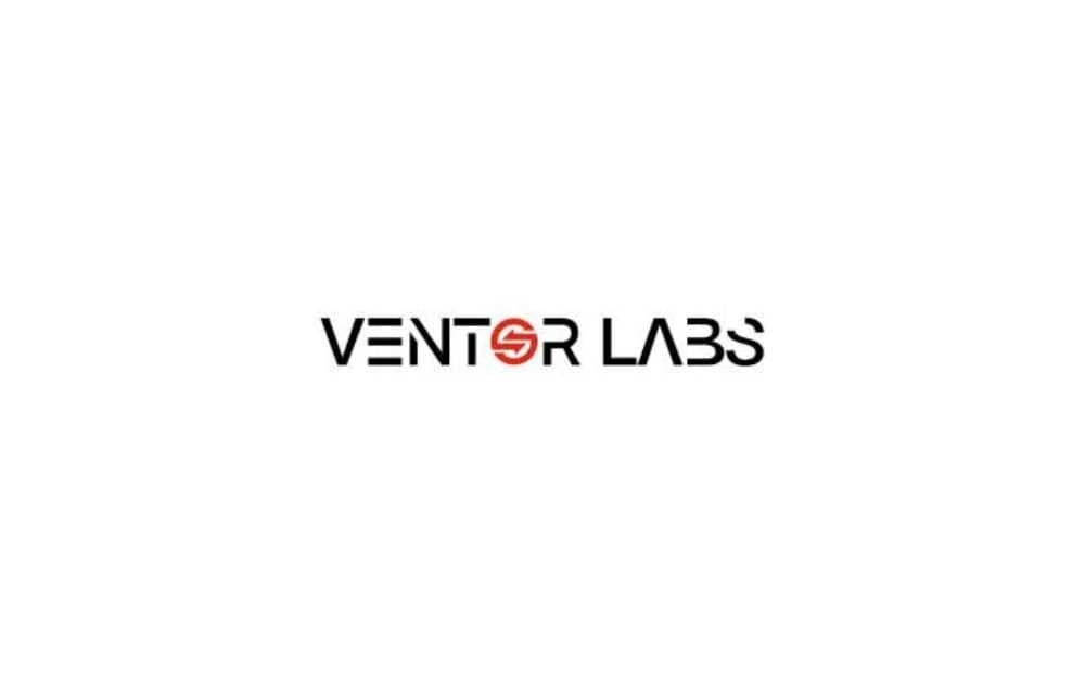 Ventor Labs logo featuring sleek black typography with a red circular “S” icon integrated into the name — representing a Winnipeg-based SEO and digital innovation agency specializing in technology-driven marketing solutions.