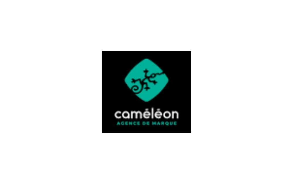 "Logo of Caméléon, a brand agency in Québec City focused on identity design, strategy, and communication for local and national brands."