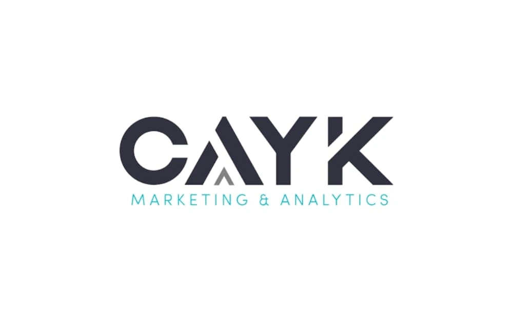 CAYK Marketing & Analytics logo with bold letters and a stylized ‘A’, showcasing a professional digital marketing agency specializing in data-driven campaigns across Canada.