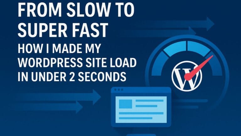 From Slow to Super Fast: My WordPress in Under 2s