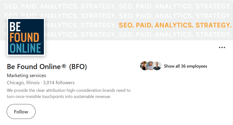 Be Found Online (BFO)