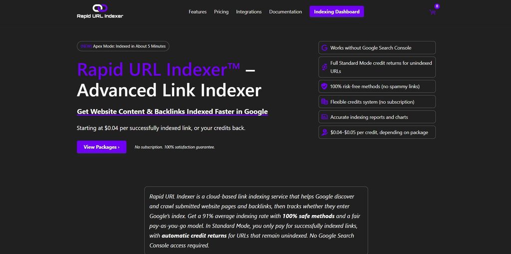 Nandla Links Rapid Indexer